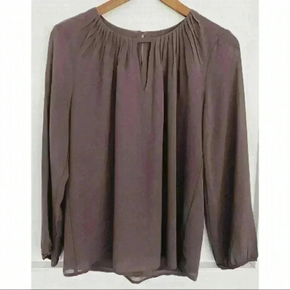 Naked Zebra Taupe Blouse - Medium